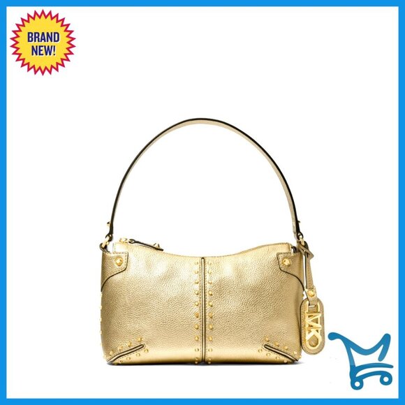 Dressed To Express Studded Shoulder Bag (Dark Red) · NanaMacs Large Studded Shoulder Bag with Zipper Closure